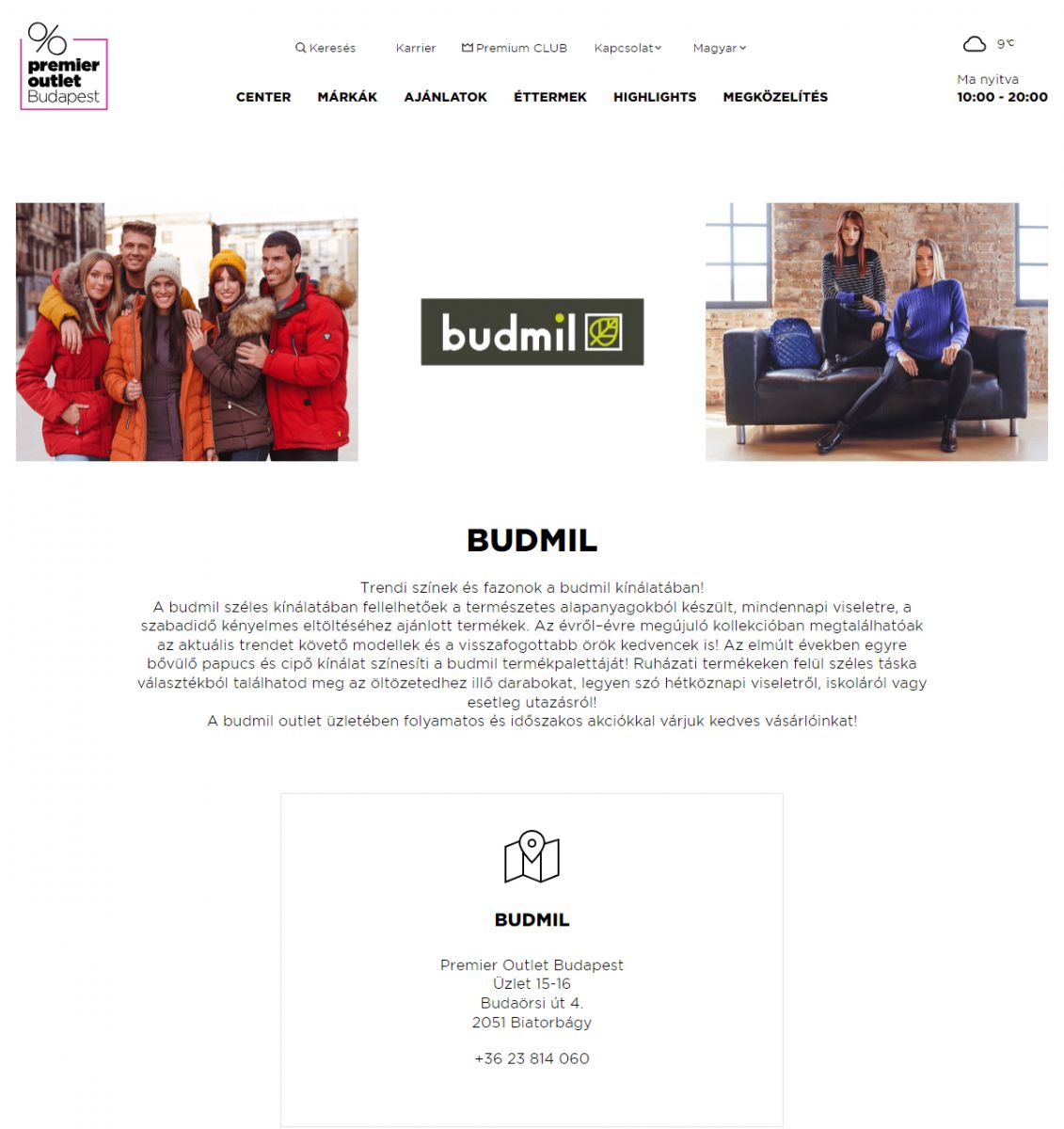 Budmil Premier Outlet