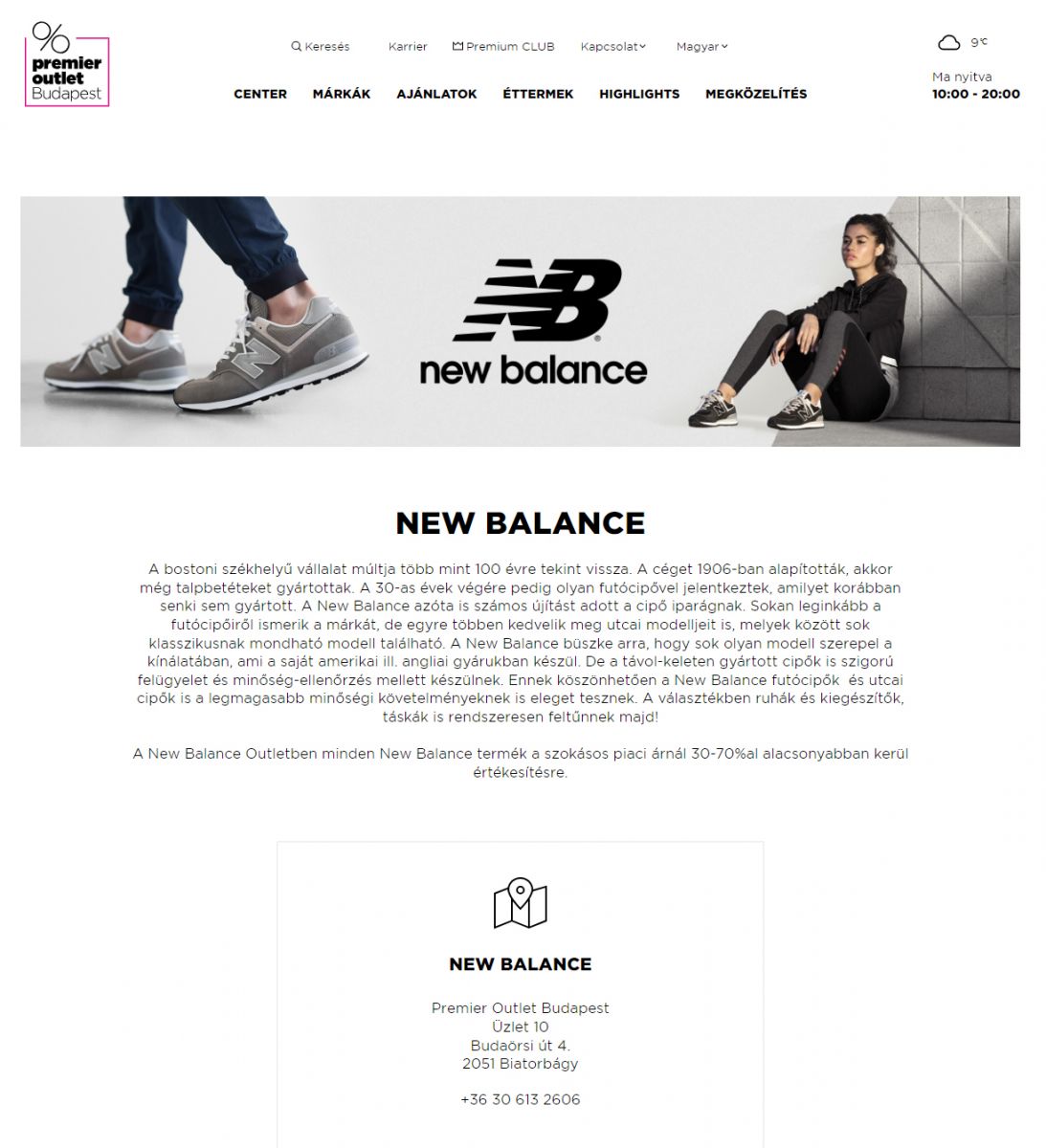 New Balance Premier Outlet