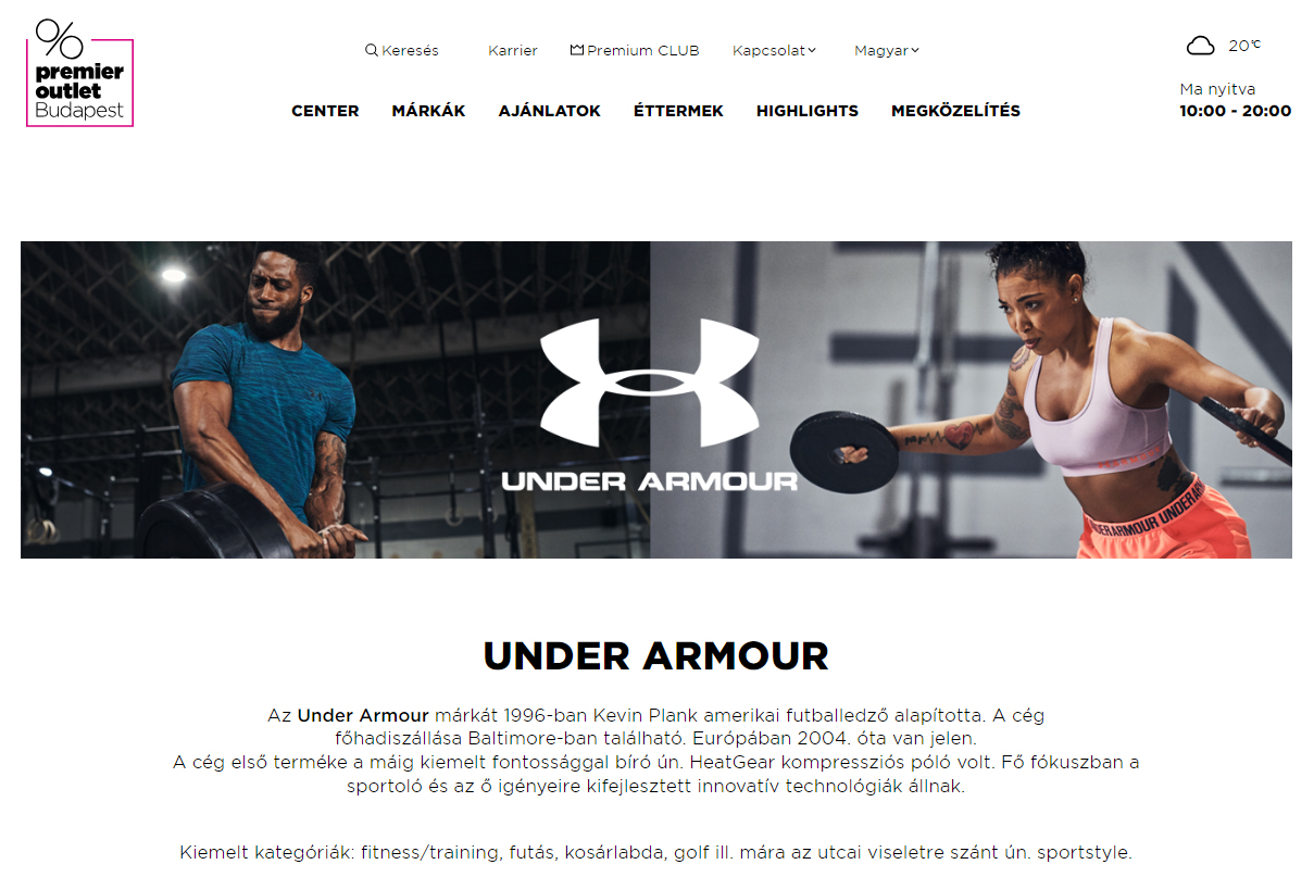 Under Armour Premier Outlet